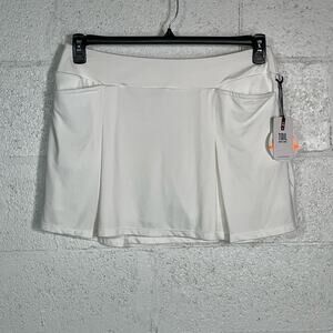 Tail Women's 15” Pleated Golf Skort, medium , Chalk White